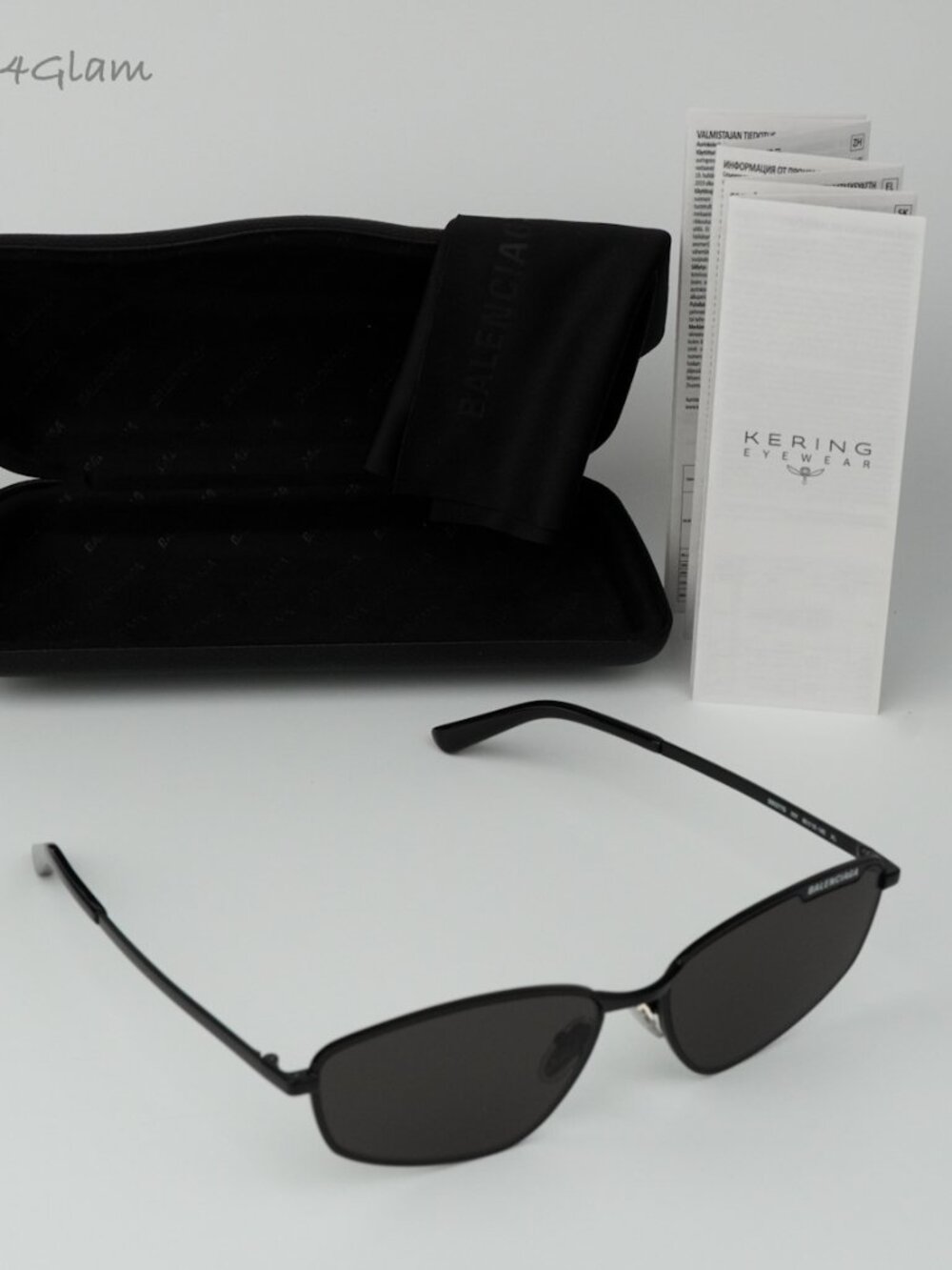 Balenciaga Men Sunglasses Black Grey Geometric BB0277S 001 NEW AUTHENTIC - Picture 11 of 16